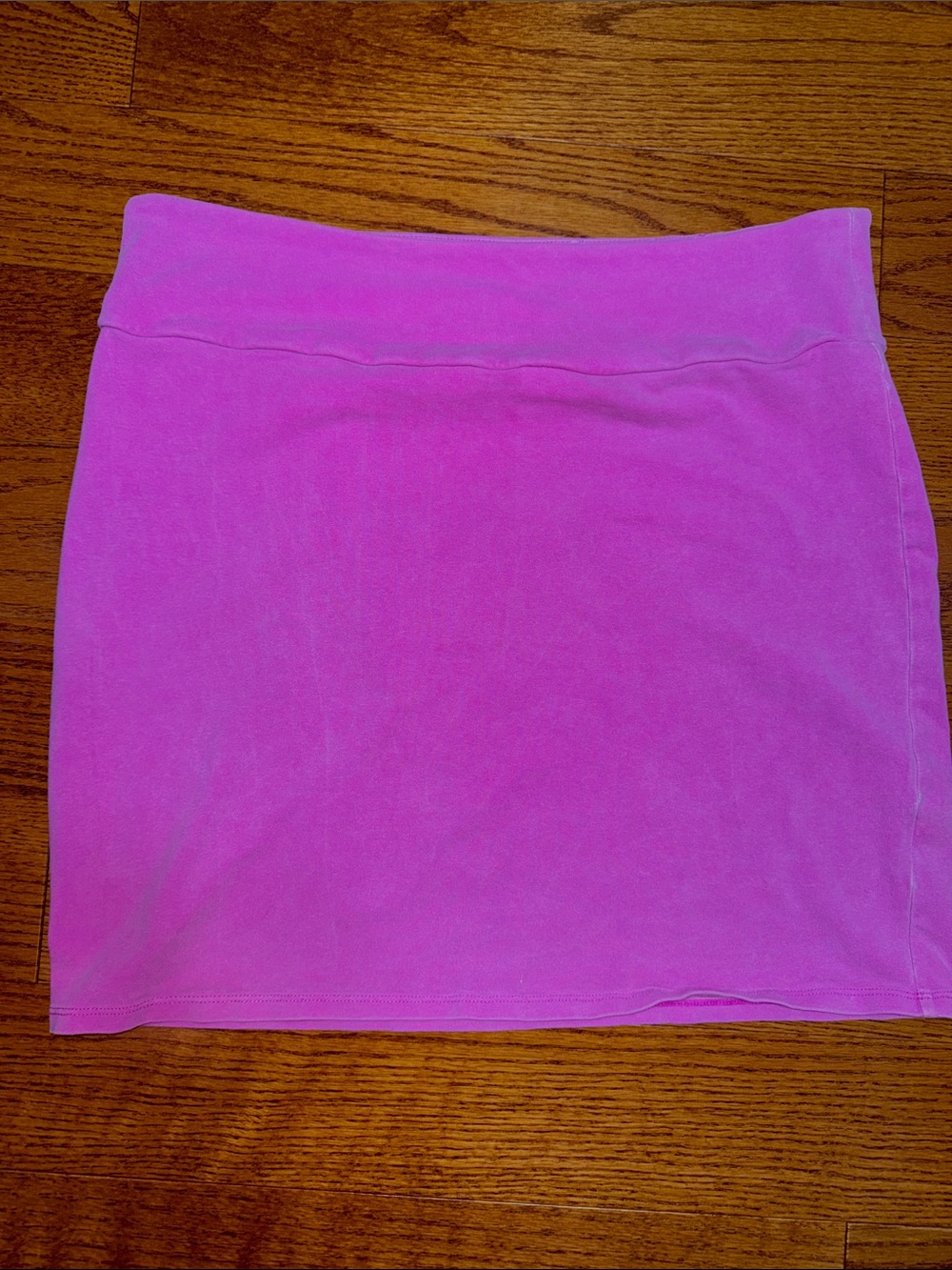 Large American Eagle Outfitters Bright Pink Stretch Mini Skirt